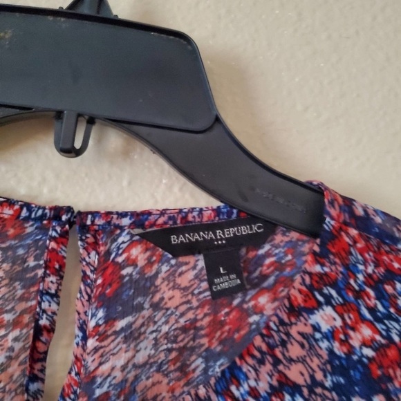 Banana Republic Petite Smocked Fit and Flare Dress - Picture 3 of 9